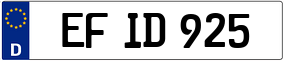 Trailer License Plate